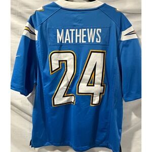 Blue Nike NFL Los Angeles Chargers Jersey Men's XL #24 MATHEWS